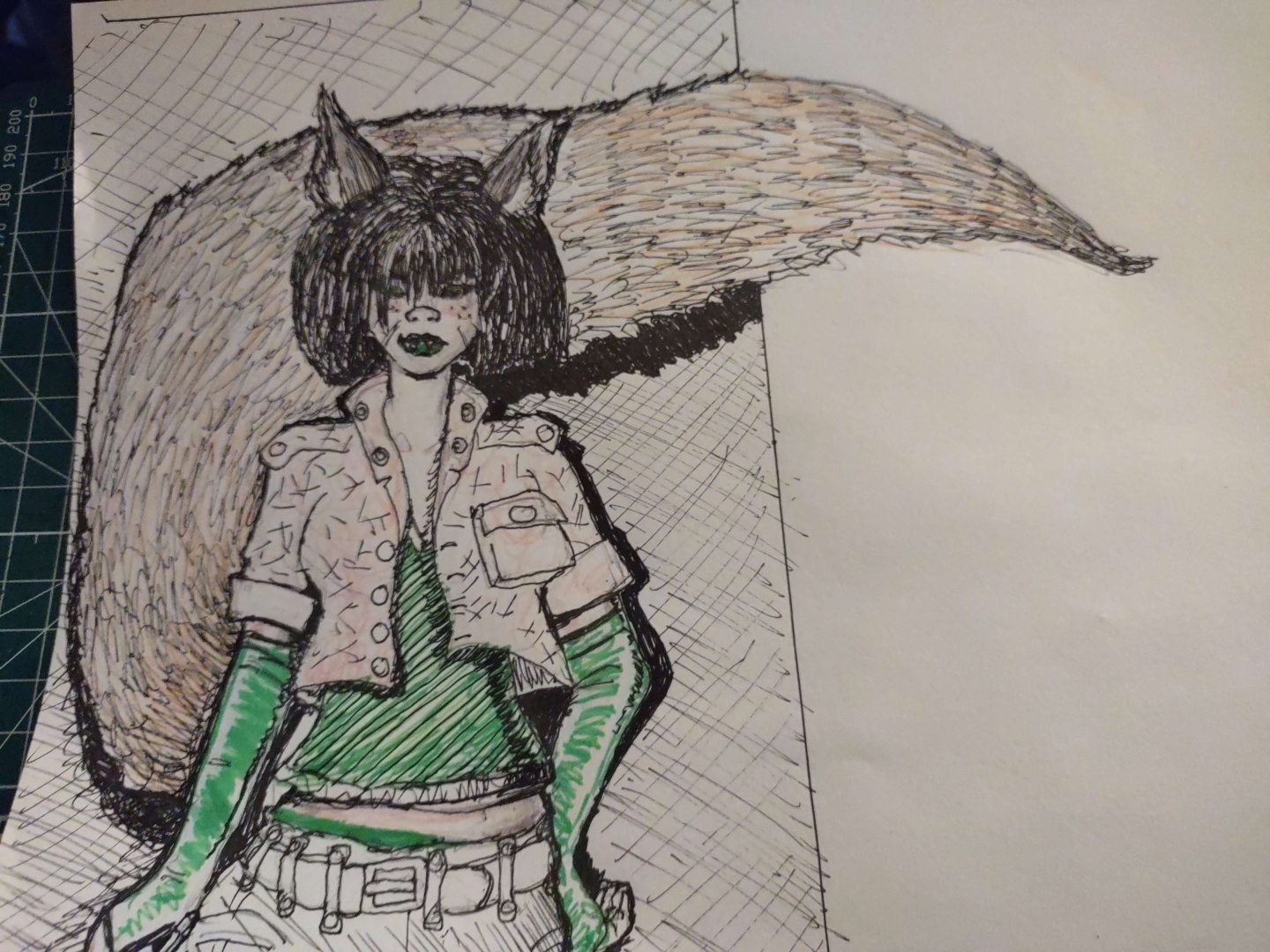 some kind of fox girl or something, idk, I'm not the boss of her.