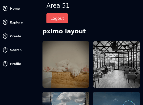 pxlmo area 51 photo layout with navigation on the left side of screen. photos pictured are from @peter - make sure to support our community members by sharing their posts. did you know that many users follow pxlmo hashtag  and can see your photos if you add #pxlmo to your posts